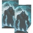 thumbnail image 1 of Coolnut Towels Set of 2 Evil Scary Werewolf Print for Bathroom Kitchen Travel 16×28 inch, Cotton Bath Towels Lightweight Quickdry for Bathroom Ktichen Travel SPA Gym, 1 of 6