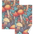 thumbnail image 1 of Coolnut Towels Set of 2 Vintage Forest Mushrooms Print for Bathroom Kitchen Travel 16×28 inch, Cotton Bath Towels Lightweight Quickdry for Bathroom Ktichen Travel SPA Gym, 1 of 6