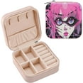 thumbnail image 1 of Coolnut Travel Small Jewelry Case Comic Girl Jewelry Organizer Jewelry Box Birthday Gifts Women Mom Friends Female Sister Bridesmaid Girl Gifts Idea249, 1 of 7