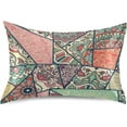 thumbnail image 1 of Coolnut Tribal Bohemia Flower Pillowcase Soft Breathable Satin Throw Pillow Covers Pillow Case Decor Giftsation for Sofa Bed Livingroom 20x26inch, 1 of 7