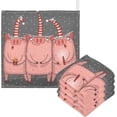 thumbnail image 1 of Coolnut Trio of Pigs Singing Baby Muslin Washcloths Face Towel, Christmas Burp Cloths Cotton Wipes 5 PCS Infant Wash Cloth for Newborn Boys Girls 12x12 inches, 1 of 6