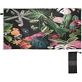 thumbnail image 1 of Coolnut Tropical Floral Print Diveblues Beach Towel Microfiber - Oversized Travel Towels - Lightweight Compact Beach Accessories - for Swimming, Camping, Holiday, Quick Dry Washcloth Gift, 1 of 7
