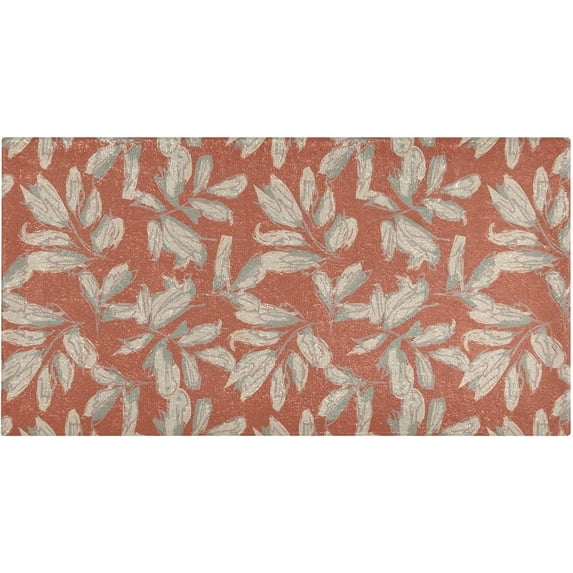 Coolnut Tropical Leaf Bathroom Rugs Floor Mats Non-Slip Soft Absorbent Microfibers Plush Bath Rugs for Bath Kitchen Shower Floor Home Decor Gifts