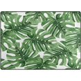 thumbnail image 1 of Coolnut Tropical Palm Leaves Non-Slip Runner Rug Washable Soft Absorbent Living Room Rugs for Bedroom 80x58 Inches Home Decor, 1 of 7