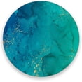 thumbnail image 1 of Coolnut Turquoise Marble Round Cup Coaster with Ceramic Stone and Cork Base 4PCS, Absorbent Cup Mats, Cup Protection Mat for Home, Kitchen and Bar448 Home Decor Gifts, 1 of 6