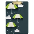 thumbnail image 1 of Coolnut Umbrella Clouds Creative 12.5"x9" Clipboard, Acrylic Fashion Letter A4 Size Clipboards with Metal Clip for Nurses, Students,Teacher,Women, Man-Gold12x9in, 1 of 7