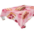 thumbnail image 1 of Coolnut Unbreakable Square Tablecloths with Dust and Wrinkle Resistance-60x108In, Pink Square Wedding Kitchen Picnic Buffet Holiday Party House Decor, 1 of 7
