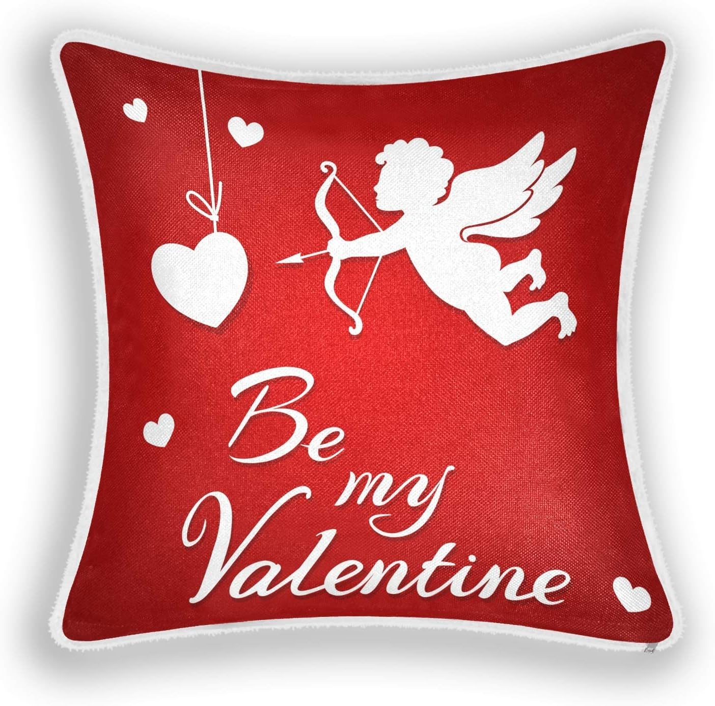 Coolnut Valentine's Day Pillow Covers 18x18 in, Cute Cupids Angels Soft