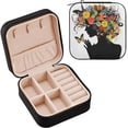 thumbnail image 1 of Coolnut Valentine's Day Travel Jewelry Case,Artistic Girls and Butterflies Portable Small Jewelry Box, Necklace Earrings Travel Jewelry PU Leather Box for Women Girl Women Gifts, 1 of 6