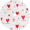 thumbnail image 1 of Coolnut Valentine's&nbsp;Day Love Heart&nbsp;Tree&nbsp;Skirt Double&nbsp;Layers Xmas Tree Skirts, Valentine's&nbsp;Day Holiday Party Indoor Outdoor Home Office Ornaments, 36", 1 of 6