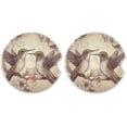 thumbnail image 1 of Coolnut Vintage Birds Car Coasters 2 Pack Drinks Absorbent Ceramic Stone Car Coasters with Fingertip Grip Car Cup Holder Coasters Home Decor Gifts, 1 of 6