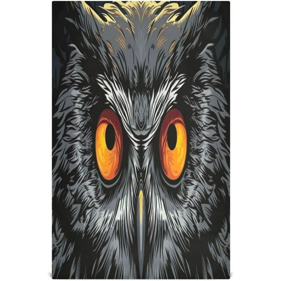 Coolnut Vintage Owl Eyes Kitchen Dish Towels Soft Tea Towel Set of 6 Absorbent Dishcloths Hand Towels for Drying Dish Cloths 28" x 18" Washcloth Gift