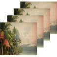thumbnail image 1 of Coolnut Vintage Palm Tree Washcloths, Soft and Absorbent Cotton Towel, 2 Pack 12 X 12 Inches Premium Quick Dry Face Towel Wash cloth, 1 of 7