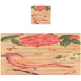 thumbnail image 1 of Coolnut Vintage Watercolor Bird Bath Towels with 1 Washcloth, 27"x54" + 12"x12"100% Cotton Bathroom Towels Set, Ultra Absorbent and Super Soft Bath Towel for Hotel, Home, 1 of 6