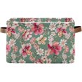 thumbnail image 1 of Coolnut Watercolor Cheery Foldable Canvas Storage Bin, Sturdy Fabric Storage Basket with Handles, Storage Cube Box for Organizing Shelf Nursery Toy Closet 1PCS#1082 Home Decor, 1 of 7