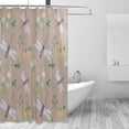 thumbnail image 1 of Coolnut Watercolor Dragonfly Shower Curtain Waterproof Bathroom Fabric Shower Curtain Set with Hooks, 60x72 inches（220） Home Decor, 1 of 6