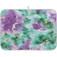 thumbnail image 1 of Coolnut Watercolor Floral Marble Dish Drying Mat for Kitchen, 16 x 18 Inch Microfiber Absorbent Dish Drying Pad, Machine Washable Kitchen Counter Protect Mats, 1 of 7