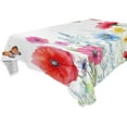 thumbnail image 1 of Coolnut Watercolor Flowers Rectangle Tablecloth Waterproof Polyester Table Clothative Stain Resistant & Wrinkle Resistant Washable Table Cover for Dining Table/Party/Camping 54x57 Inch Decor Gift, 1 of 7