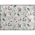 thumbnail image 1 of Coolnut Watercolor Pattern Tender Roses Lightweight Carpet Mats, 5'3" x 4' Area Soft Rugs, Floor Mat Rug Home Decoration for Kids Room Living Room, 63"x 48", 1 of 6
