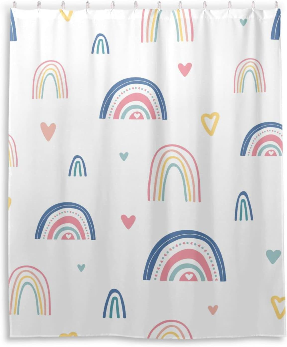 Coolnut Watercolor Rainbow Shower Curtain Bathroom Decor Watercolor