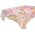 thumbnail image 1 of Coolnut Watercolor Sea Pattern On Pink Tablecloth Modern Table Cover for Home Decoration, Spill Proof Cloth Washable for Dinner Picnic, 54"x72", 1 of 6