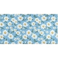 thumbnail image 1 of Coolnut White Daisy Flower Bathroom Rugs Floor Mats Non-Slip Soft Absorbent Microfibers Plush Bath Rugs for Bath Kitchen Shower Floor Home Decor Gifts, 1 of 7