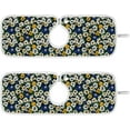thumbnail image 1 of Coolnut White Wild Flowers Sink Splash Guard for Faucet 2 Packs Faucet Absorbent Mats, Floral Funny Faucet Handle Drip Catcher Quickly Drying Mat for Kitchen Counter Bathroom, 14.9"x5.5", 1 of 7