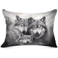 thumbnail image 1 of Coolnut Wild Wolf Plush Pillow Case, Zippered Bed Pillow Pillowcases, Super Soft and Cozy Pillowcase Covers for Sleep Decor Giftsation - Standard Size 20x26in, 1 of 7
