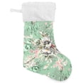 thumbnail image 1 of Coolnut Wildflower Christmas Stocking Personalized Large Candy Stocking, Xmas Stockings Decoration Hanging Gift for Family Holiday Party Ornaments Decor Fireplace, 1 of 7
