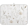 thumbnail image 1 of Coolnut Wildflowers Dish Drying Mat for Kitchen, 16 x 18 Inch Microfiber Absorbent Dish Drying Pad, Machine Washable Kitchen Counter Protect Mats, 1 of 7