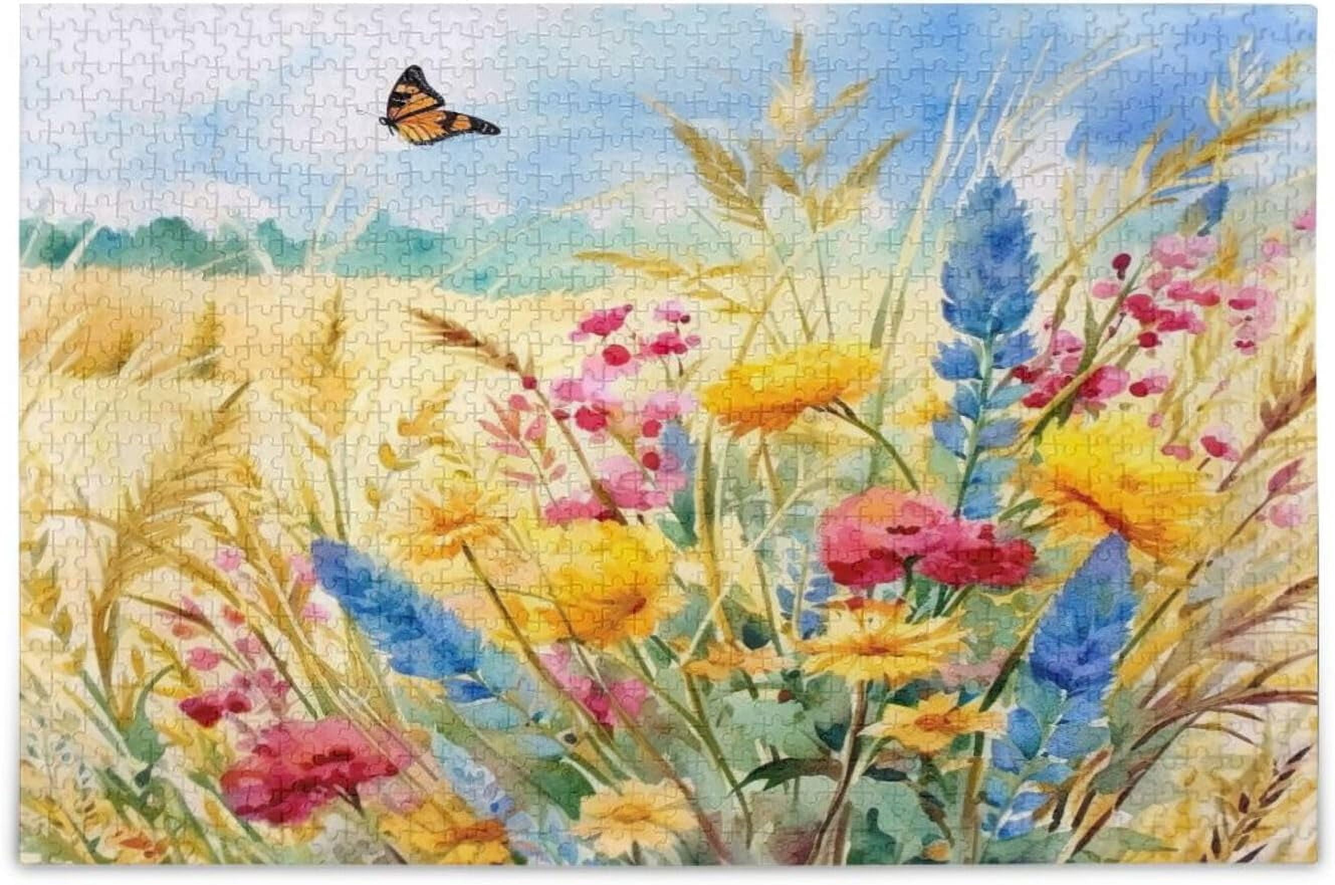 1000-Piece Vintage Bookshelf Jigsaw Puzzle - Book & Flower Design, Challenging Adult Puzzle - View #8