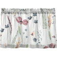thumbnail image 1 of Coolnut Wildflowers Kitchen Curtains 2 Panels, UV Protected Tier Curtains Half Window Curtains for Guest Room Bathroom Sink Laundry Room Basement,36"x 27", 1 of 6