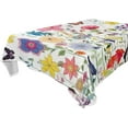 thumbnail image 1 of Coolnut Wildflowers Rectangle Tablecloth Waterproof Polyester Table Clothative Stain Resistant & Wrinkle Resistant Washable Table Cover for Dining Table/Party/Camping 60x90 Inch Decor Gift, 1 of 7