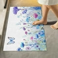thumbnail image 1 of Coolnut Wildflowers Toilet Rugs U-Shaped Absorbent Non-Slip Bath Rug Soft Polyester Fiber Machine Washable Bathroom Mats 24x16 Inches Home Decor, 1 of 7
