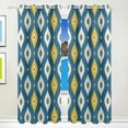 thumbnail image 1 of Coolnut Window Curtain Panels Abstract Art Grommet Top Room Darkening Thermal Insulated Blackout Window Treatment Drapes 2 Panels W55 x L84 In, 1 of 6