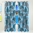 thumbnail image 1 of Coolnut Window Curtain Panels Camouflage Head Grommet Top Room Darkening Thermal Insulated Blackout Window Treatment Drapes 2 Panels W55 x L84 In, 1 of 6
