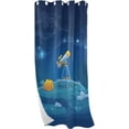 thumbnail image 1 of Coolnut Window Curtain Panels for Apartment 84" Science Discovery Room Divider Curtains Bay Window Curtains, 1 of 7