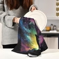 thumbnail image 1 of Coolnut Wolf Starry Night Kitchen Towels, 18 x 28 Inch Super Soft and Absorbent Dish Cloths for Washing Dishes, 4 PCS Reusable Multi-Purpose Microfiber Hand Towels for Kitchen, 1 of 5