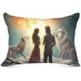 thumbnail image 1 of Coolnut Wolves in Winter Snow Plush Pillow Case, Zippered Bed Pillow Pillowcases, Super Soft and Cozy Pillowcase Covers for Sleep Decor Giftsation - Standard Size 20x26in, 1 of 7