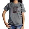 thumbnail image 1 of Coolnut Womens T Shirts Fashion Tops, Cute Cartoon Pig Women's Basic Short Sleeve Tees, Grey Lightweight Casual Summer Clothes, XL, 1 of 6