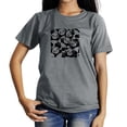 thumbnail image 1 of Coolnut Womens T Shirts Fashion Tops, Cute Pandas Women's Basic Short Sleeve Tees, Grey Lightweight Casual Summer Clothes, S, 1 of 6