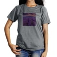 thumbnail image 1 of Coolnut Womens T Shirts Fashion Tops, Lavender Flower Field Women's Basic Short Sleeve Tees, Grey Lightweight Casual Summer Clothes, M, 1 of 6