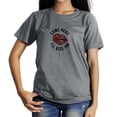 thumbnail image 1 of Coolnut Womens T Shirts Fashion Tops, Typography Slogan With Lip Women's Basic Short Sleeve Tees, Grey Lightweight Casual Summer Clothes, S, 1 of 6
