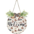 thumbnail image 1 of Coolnut Wooden Push Toys Front Door Round, Hanging Welcome Sign, Front Door for Home, Farmhouse, Porch, Wall Hanging, Outdoor Home Decor, 1 of 7