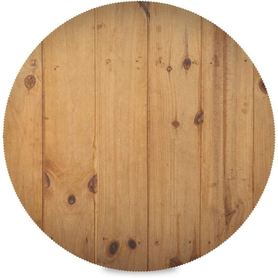 Coolnut Wooden Wall Round Placemats,Washable,Indoor & Outdoor Tablemat Home Decor