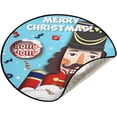 thumbnail image 1 of Coolnut Xmas Nutcracker Snowflakes Christmas Tree Mats Waterproof Tree Skirt, Merry Christmas Xmas Tree Stand Tray Mat Floor Protector Pad for Holiday Party Decoration, 28.3", 1 of 6