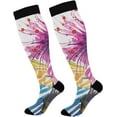 thumbnail image 1 of Coolnut Zebra Compression Socks, 1 Pack Women Men Long Stocking (20-30mmHg) Travel Knee High Stockings for Athletic Sports,Running,Cycling,Nursing, 1 of 6