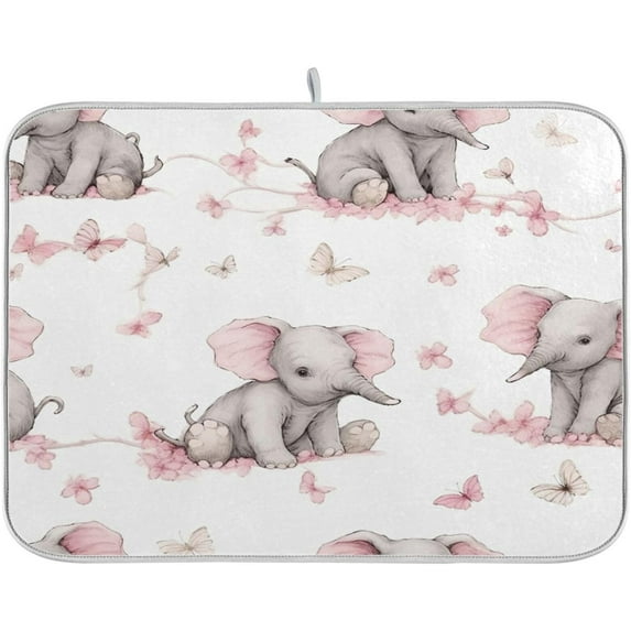 Coolnut {name } Absorbent Dish Drain Mat,18"x24" Dish Drying Mats for Kitchen Counter,Dish Drying Pads for Sinks,Draining Racks Home Decor