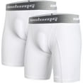 thumbnail image 1 of Coolomg 2-Pack Youth Boys Compression Shorts with Cup Pocket (No Cup) for Baseball Football MMA Lacrosse, 1 of 5