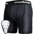 thumbnail image 1 of Coolomg Boys Youth Baseball Sliding Shorts with Athletic Cup Padded Slider Short for Softball Football Lacrosse Hockey, 1 of 5